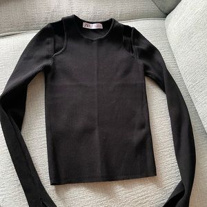 zara knitted top
